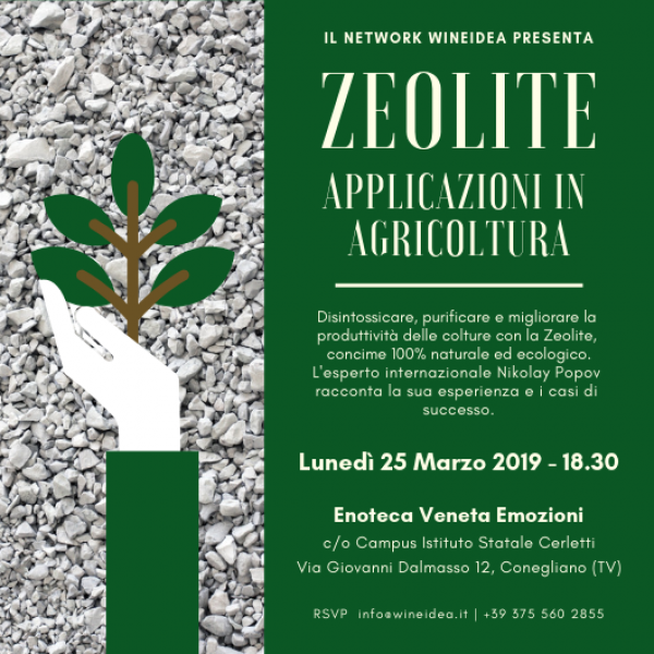 25 marzo 2019 | ZEOLITE - APPLICAZIONI IN AGRICOLTURA | WINEIDEA
