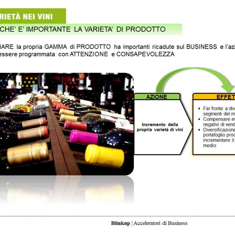 VARIETA' NEI VINI IMPORTANTE LA VARIETA’ DI PRODOTTI